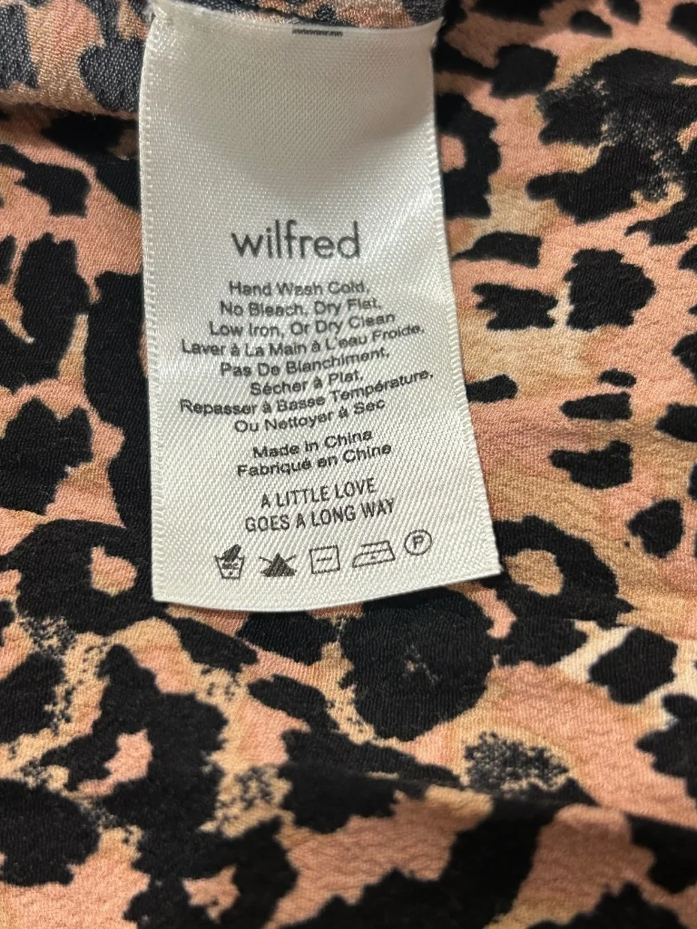 Wilfred Aritzia Amelie Leopard Print A-line Midi Button From Skirt Size 2 - Picture 11 of 11